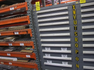 STANLEY VIDMAR HEAVY DUTY 12-DRAWER PARTS CABINET W/ CONTENTS (W-50) LOADING & HANDLING FEE $25-